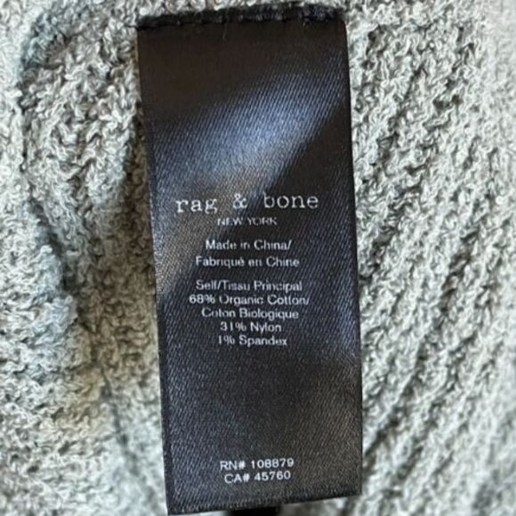 rag & bone Women's Sunny Knit Bike Shorts in Sage Green Size XS - Picture 5 of 5